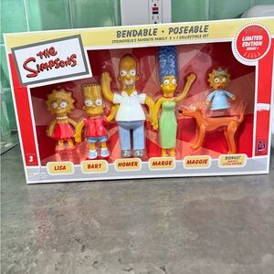 The Simpsons Family Boxed Bendable Figure Set limited edition